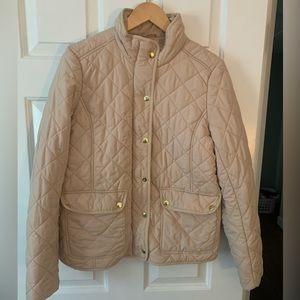 Beige quilted JCrew jacket